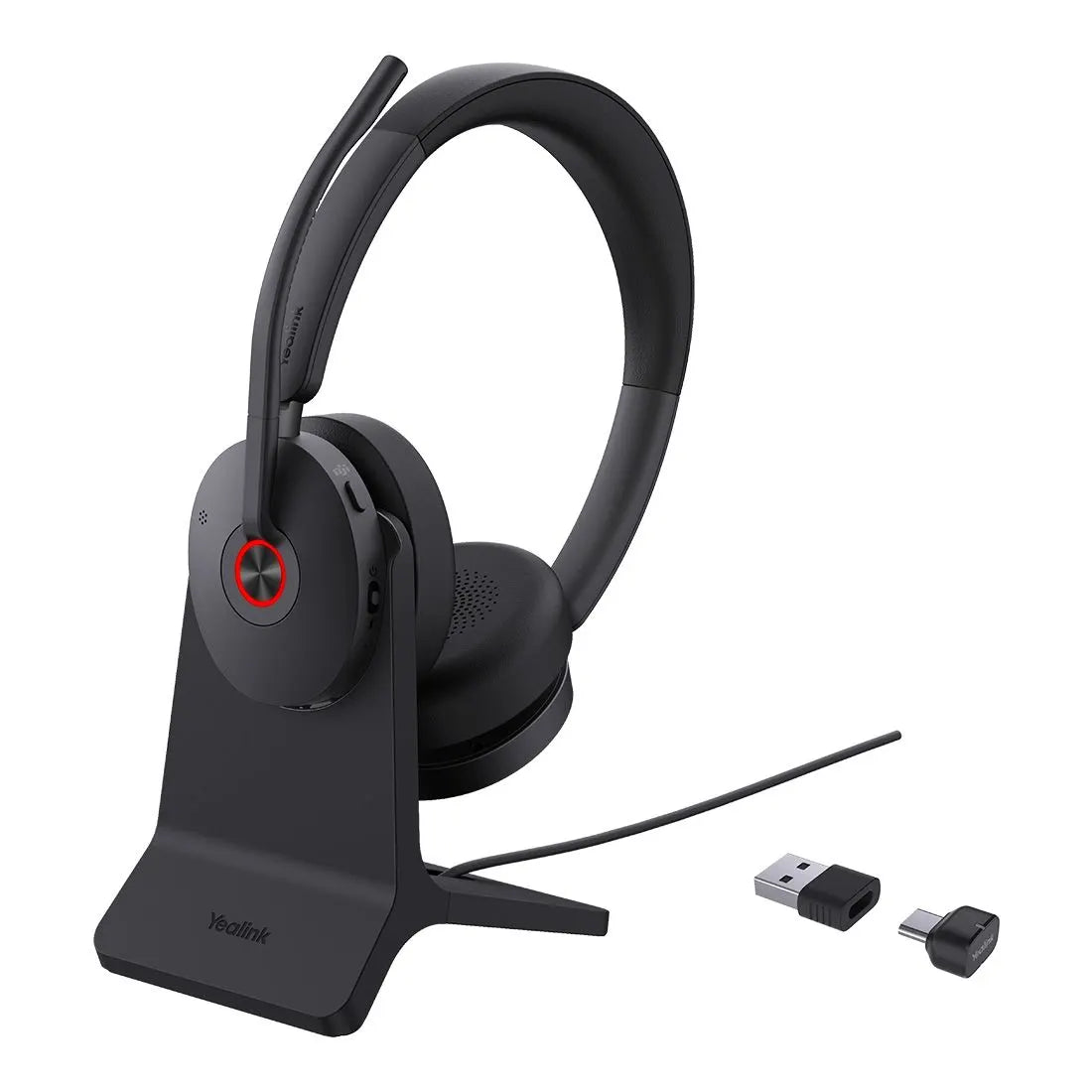 Yealink BH74 with Stand Teams USB-C/A Bluetooth Headset, Active Noise Cancellation, Acoustic Shie...