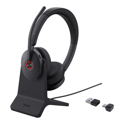Yealink BH74 with Stand UC USB-C/A Bluetooth Headset, Active Noise Cancellation, Acoustic Shield,...