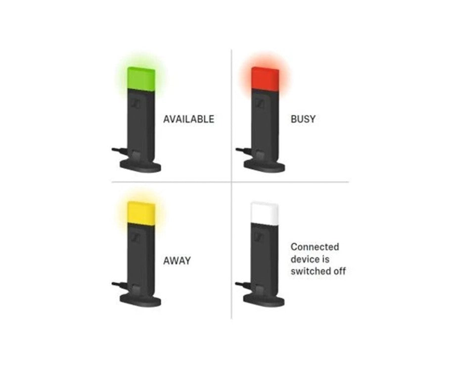 Yealink BLT60, Busylight for Yealink WH67, WH66, WH64, WH63 and WH62 Wireless Headsets and MP45, 3 Colour For Presence Indicate, Plug  Play