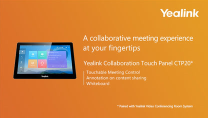 Yealink CTP20 Collaboration Touch Panel, Multiple Participants Can Annotate At The Same Time With... - Image 3