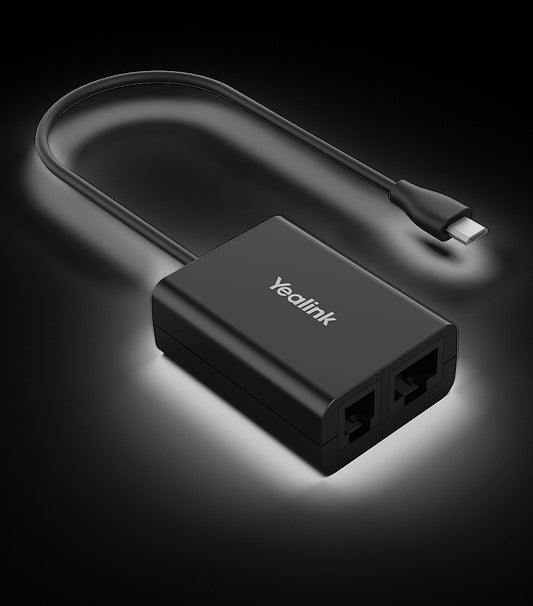 Yealink EHS61 Wireless Headset Adapter for WH62/3, Compatible with Unify/Mitel/Yealink T27G/29G/4...