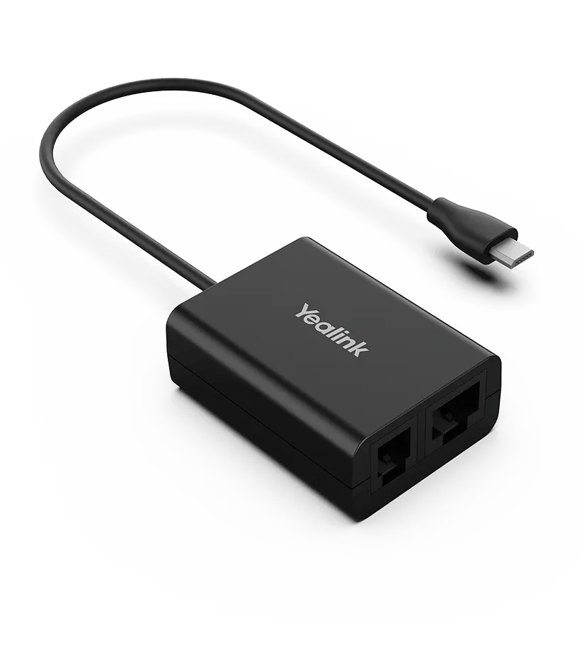 Yealink EHS61 Wireless Headset Adapter for WH62/3, Compatible with Unify/Mitel/Yealink T27G/29G/4...