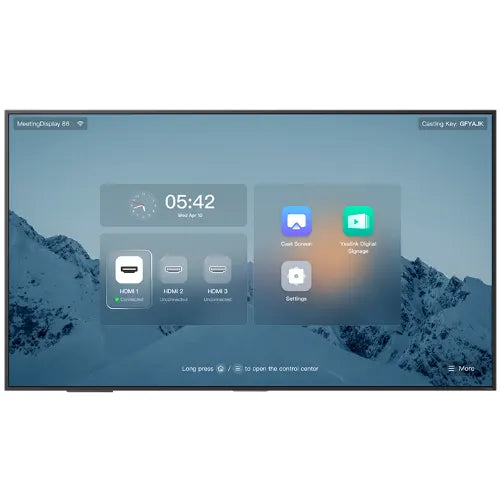 Yealink MeetingDisplay 86' 4K UHD, IPS Panel, Anti-Glare, Dual 12W Speakers, Wi-Fi 6, Bluetooth 5...