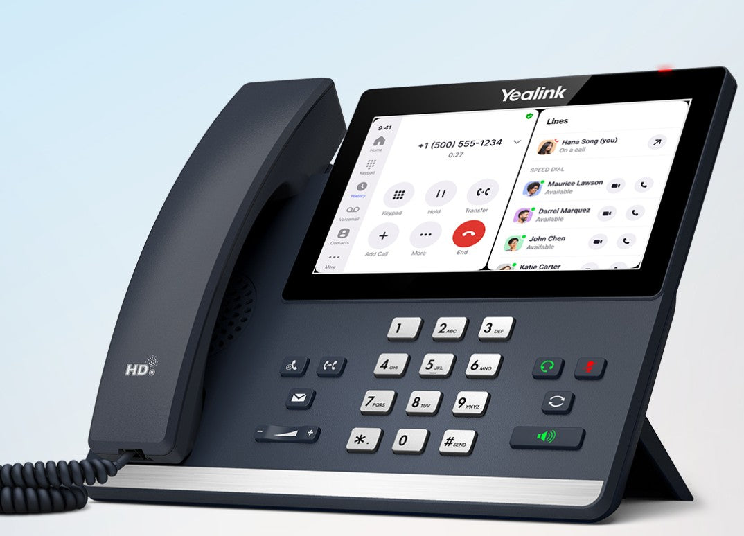 Yealink MP56 E2 Zoom IP Phone, Android 13, Mid-level, Zoom e Compatible, 7-inch touchscreen, HD A...