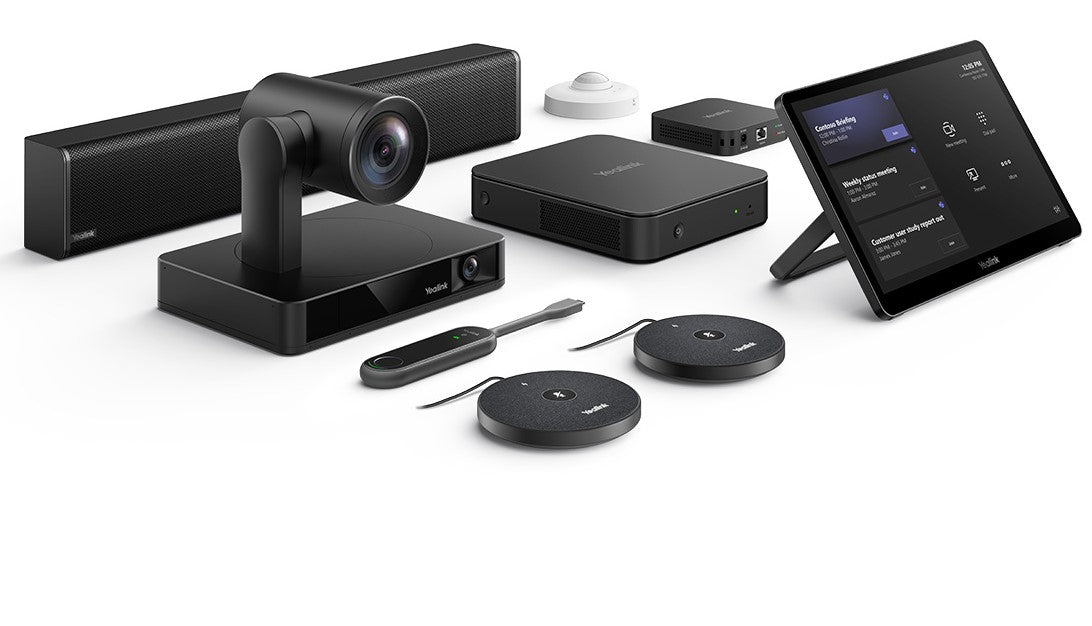 Yealink MVC860 Microsoft Teams Kit, UVC86 4K Dual Camera, 2x VCM35 Wired Mics, RCH40, RoomSensor,...