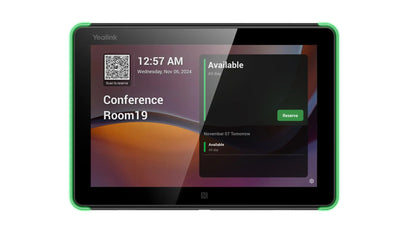 Yealink Roompanel Android based Scheduling Panel 8-inch, flush mount kit for wall or glass, 20° T...