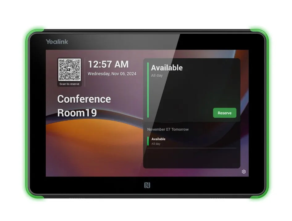 Yealink Roompanel Android based Scheduling Panel 8-inch, flush mount kit for wall or glass, 20° T... - Image 4