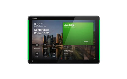 Yealink RoomPanel Plus E2- Black Android 13 OS Touch Screen Scheduler 10.1-inch multifunctional m...