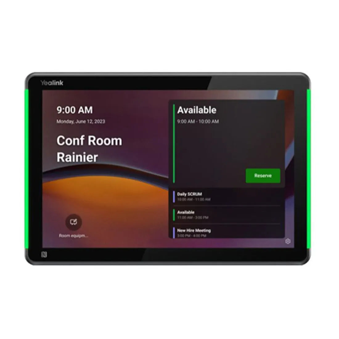 Yealink RoomPanel Plus E2- Black Android 13 OS Touch Screen Scheduler 10.1-inch multifunctional m... - Image 2