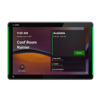 Yealink RoomPanel Plus E2- Black Android 13 OS Touch Screen Scheduler 10.1-inch multifunctional m... - Image 2