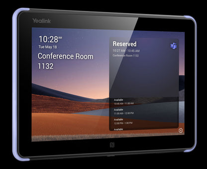 Yealink Roompanel Android based Scheduling Panel 8-inch, flush mount kit for wall or glass, 20° T... - Image 2