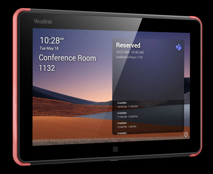 Yealink Roompanel Android based Scheduling Panel 8-inch, flush mount kit for wall or glass, 20° T... - Image 3