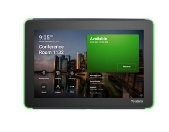 Yealink Roompanel Android based Scheduling Panel 8-inch, flush mount kit for wall or glass, 20° T... - Image 4