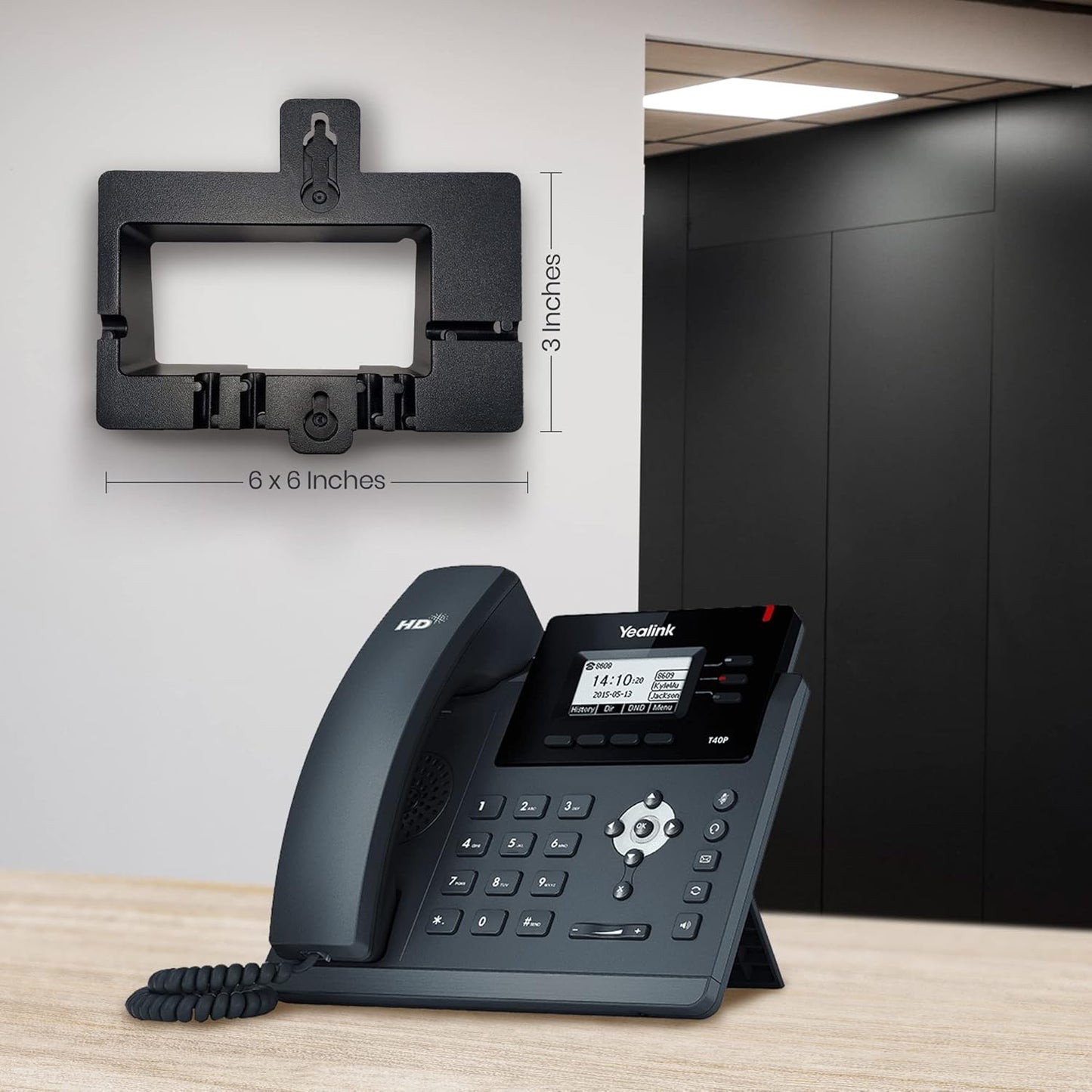 Yealink WMB-T40/T41/T42-WB, Wall Mount Bracket for SIP- T40G/T40P//T41P/T41S/U/T42G/T42S/T42U/T43... - Image 3