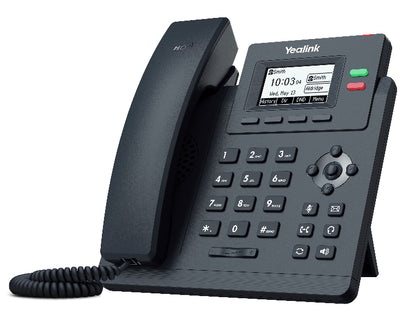 Yealink T31G 2 Line IP phone Basic Desk Phone, 132x64 LCD, Dual Gigabit Ports, PoE. No Power Adap...