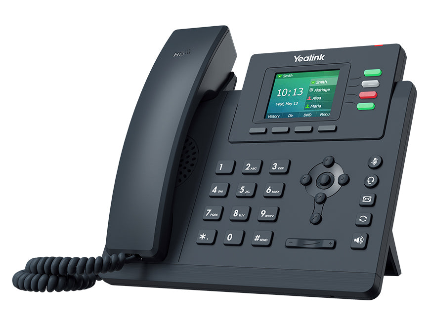 Yealink T33G 4 Line IP phone Entry-level, 320x240 Colour Display, Dual Gigabit Ports, PoE, HD Voi...
