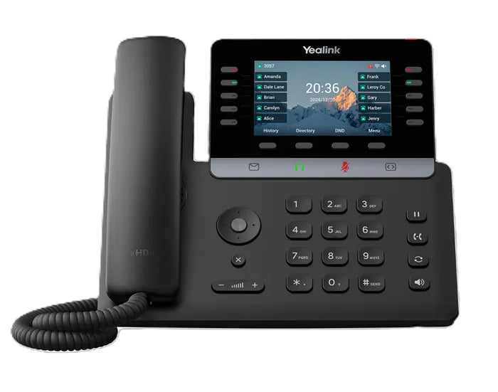 Yealink SIP-T74U (SBC READY) IP Phone, 4.3' Color Display, 16 SIP Accounts, HD Voice, USB  PoE, L...