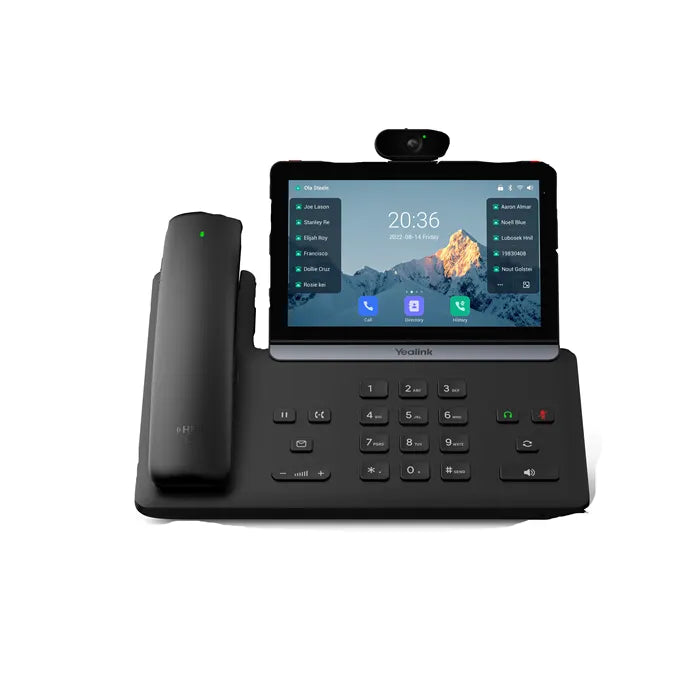 Yealink SIP-T88V Pro IP Phone, 7' Touchscreen, Android 13, HD Voice, Bluetooth Handset, Wi-Fi 6,...