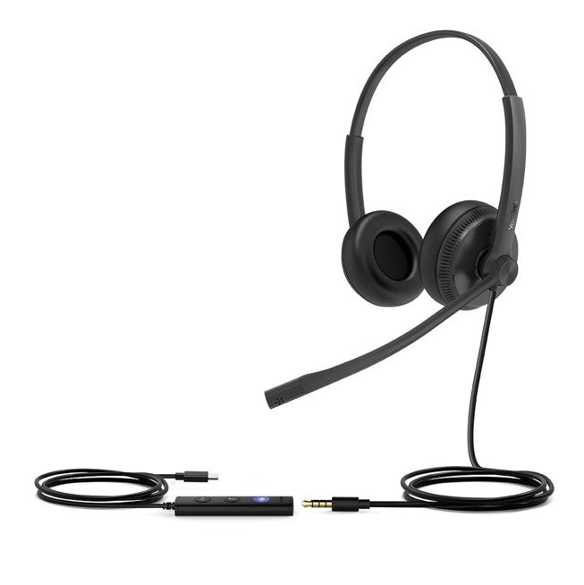 Yealink UH34 SE Dual USB-C USB Wired Headset, Teams Certified, Noise Cancelling Headset,USB-C and... - Image 2