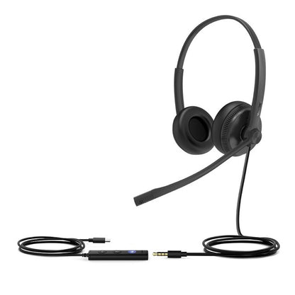 Yealink UH34 SE Dual USB-C USB Wired Headset, Teams Certified, Noise Cancelling Headset,USB-C and... - Image 2