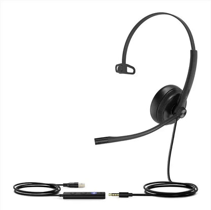 Yealink UH34SE Teams Certified Wideband Noise Cancelling Headset, USB and 3.5mm Jack, Controller... - Image 4