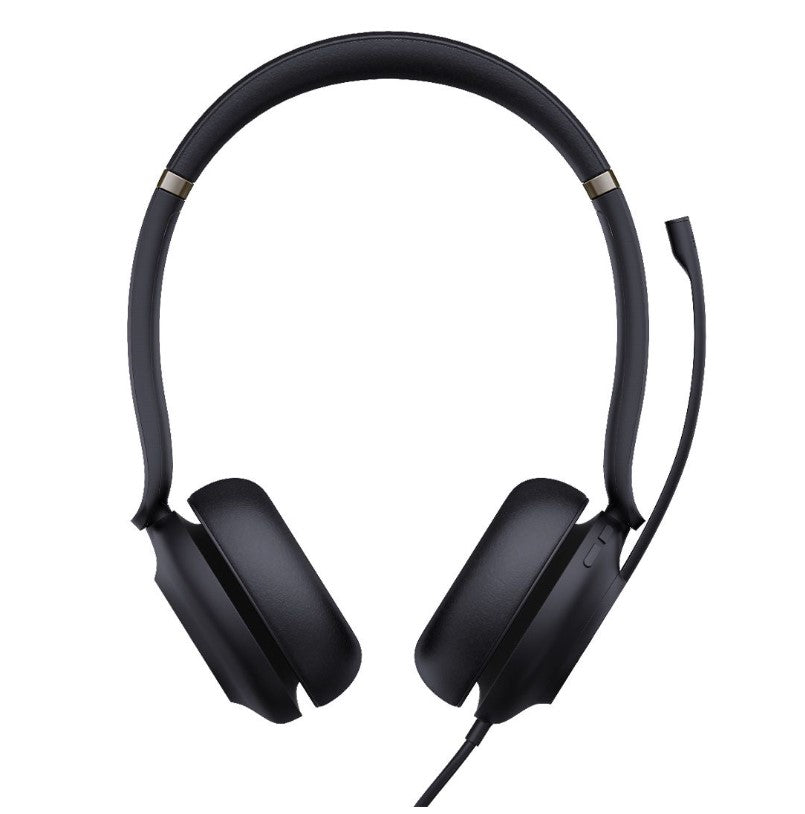 Yealink UH37 Dual MicrosoftTeams Certified USB Wired Headset USB-C/A PROFESSIONAL USB HEADSET Dual Noise-Cancelling, USB-C to USB-A adapter