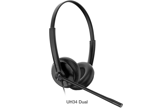 Yealink UH34 Dual Teams USB Headset, Lightweight, All Day Wearing Comfort, Ear Wideband Noise Can...
