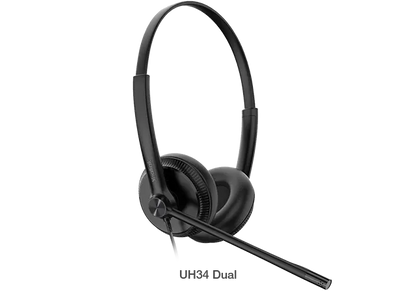 Yealink UH34 Dual Teams USB Headset, Lightweight, All Day Wearing Comfort, Ear Wideband Noise Can...