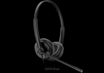 Yealink UH34 Dual Teams USB Headset, Lightweight, All Day Wearing Comfort, Ear Wideband Noise Can...