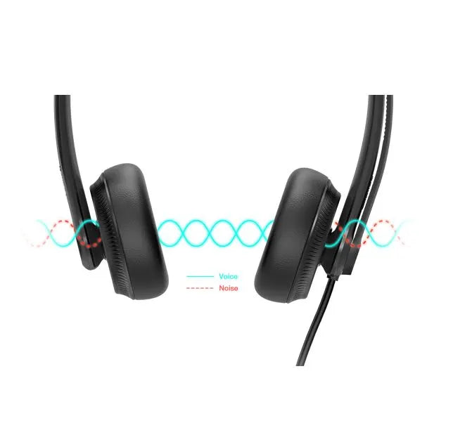Yealink UH34 Dual Teams USB Headset, Lightweight, All Day Wearing Comfort, Ear Wideband Noise Can... - Image 3