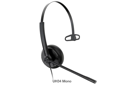 Yealink UH34 Mono Teams USB Headset, Lightweight, All Day Wearing Comfort, Ear Wideband Noise Can...