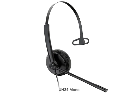 Yealink UH34 Mono Teams USB Headset, Lightweight, All Day Wearing Comfort, Ear Wideband Noise Can...