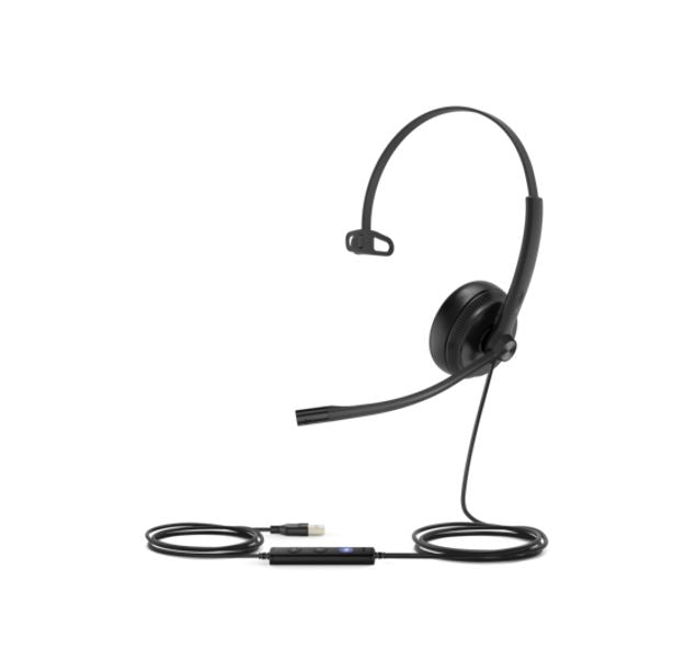 Yealink UH34 Mono Teams USB Headset, Lightweight, All Day Wearing Comfort, Ear Wideband Noise Can... - Image 2