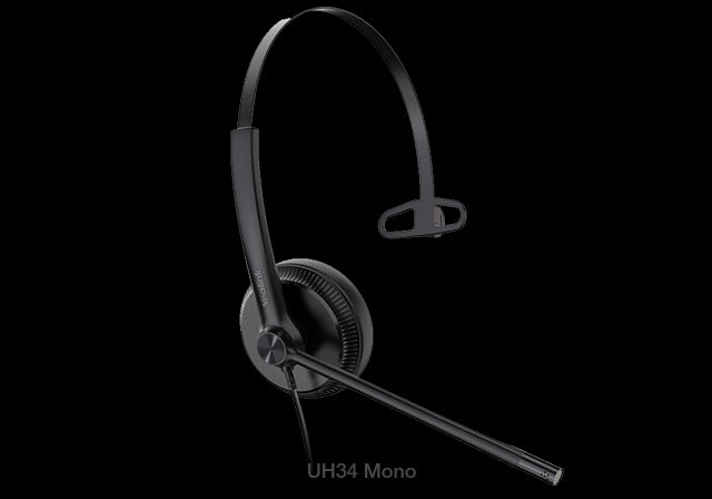 Yealink UH34 Mono Teams USB Headset, Lightweight, All Day Wearing Comfort, Ear Wideband Noise Can...