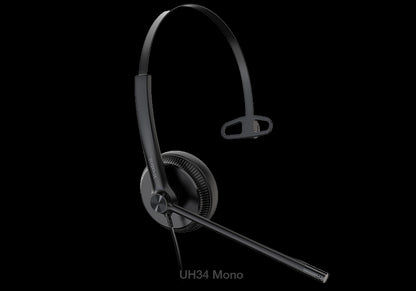 Yealink UH34 Mono Teams USB Headset, Lightweight, All Day Wearing Comfort, Ear Wideband Noise Can...