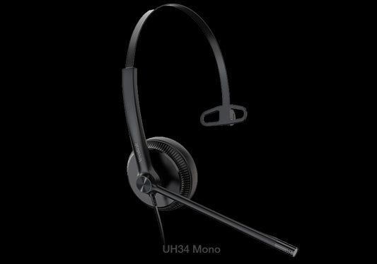 Yealink UH34 Mono Teams USB Headset, Lightweight, All Day Wearing Comfort, Ear Wideband Noise Can...