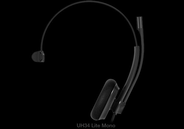 Yealink UH34 Lite Mono Teams USB Headset, Lightweight, All Day Wearing Comfort, Ear Wideband Nois...