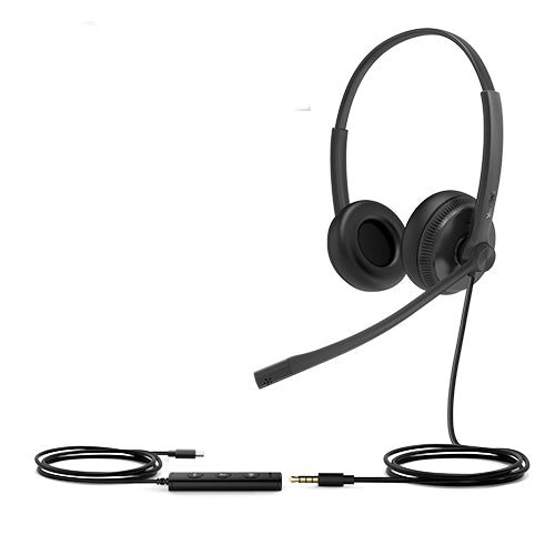 Yealink UH34 Special Edition Dual UC USB Headset, USB-C  3.5mm, Audio Clarity, Noise Cancelling H...