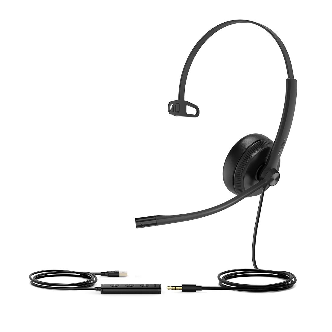 Yealink UH34 Special Edition Mono UC USB Headset, USB-A  3.5mm, Audio Clarity, Noise Cancelling M...