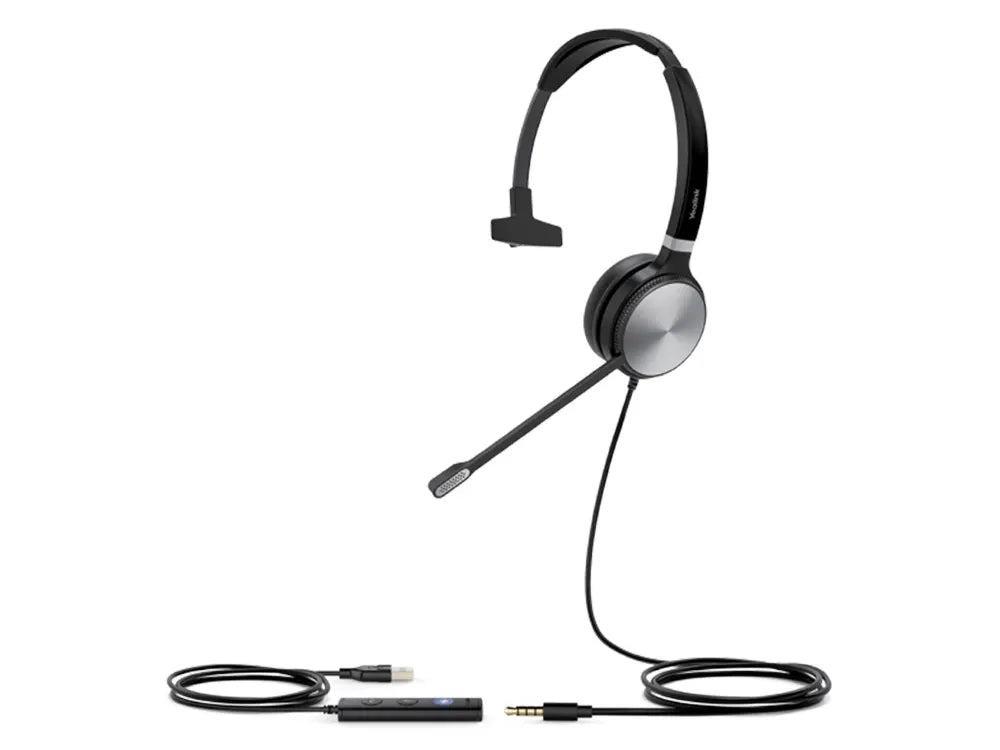 Yealink UH36 Mono USB Wired Headset, Noise Cancelling Headset, USB-C/3.5mm Connections, UC Design...