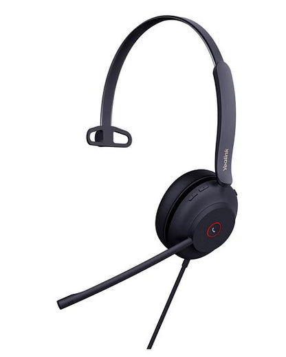 Yealink UH37 Mono USB Wired Headset, UC, USB-C/A, 35mm Speaker, Busylight, Leather Ear Cushion,HD Audio, 2Mic Noise Killer, Microsoft Teams  UC