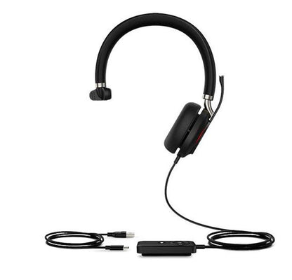 Yealink UH38 Mono USB and Bluetooth Headset, USB-C, UC Call Controller, Dual Noise-Canceling Mics...