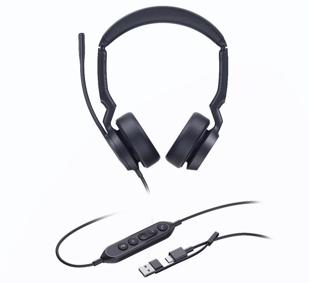 Yealink UH44 Dual UC USB-C/A Unified  Communications USB Wired Headset Dual Noise-Canceling Micro... - Image 2