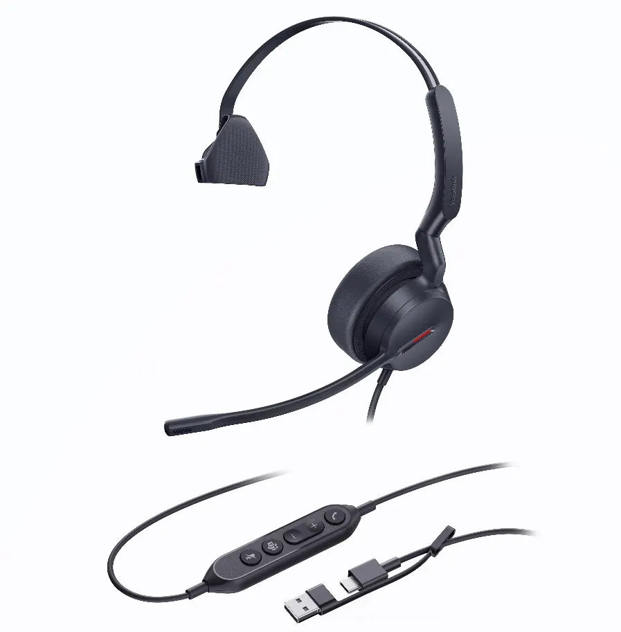 Yealink UH44 Mono Teams USB-C/A Microsoft Certified USB Wired Headset, Dual Noise-Canceling Micro... - Image 2