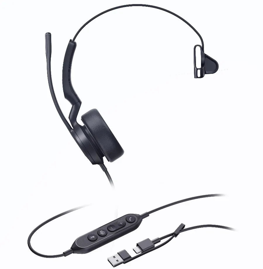 Yealink UH44 Mono Teams USB-C/A Microsoft Certified USB Wired Headset, Dual Noise-Canceling Micro... - Image 3