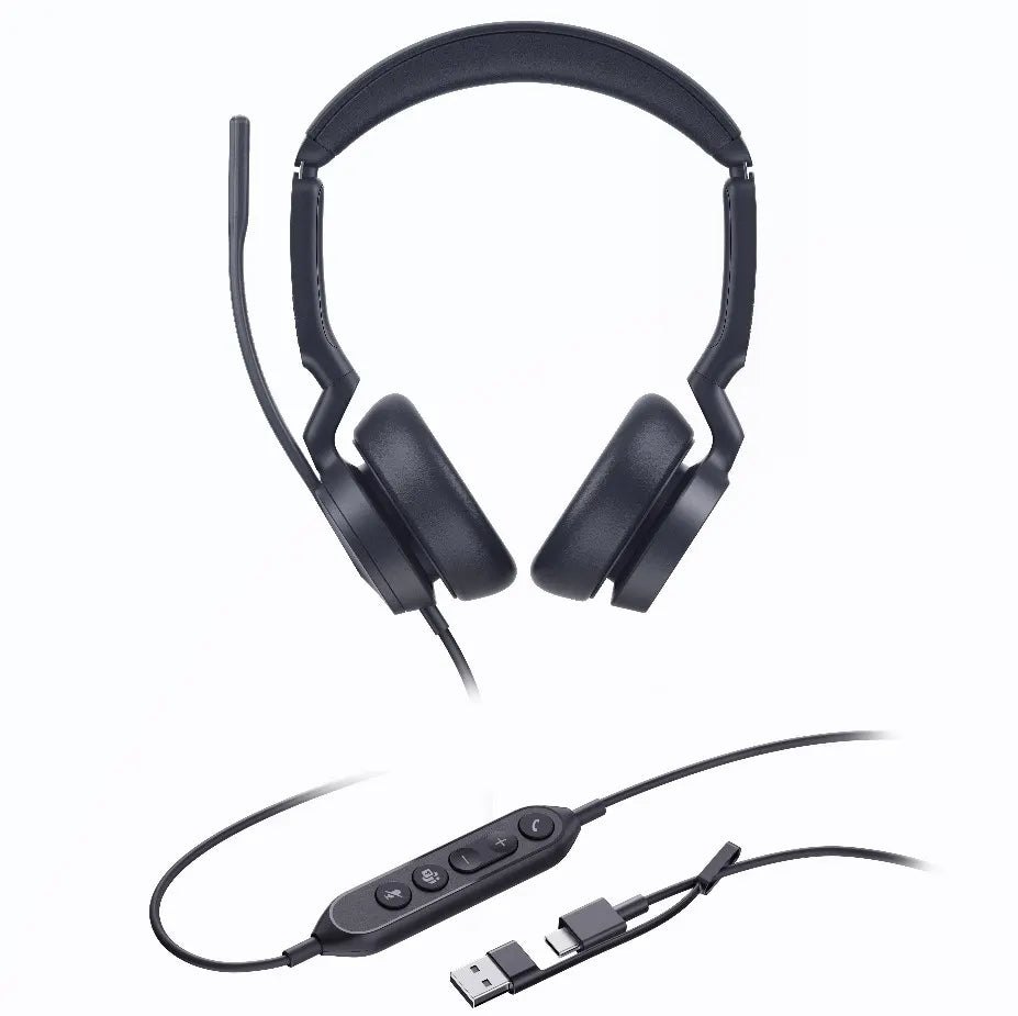 Yealink UH46 Dual Teams USB-C/A Microsoft  Certified Teams USB Wired Headset 3-Noise-Canceling Mi... - Image 2