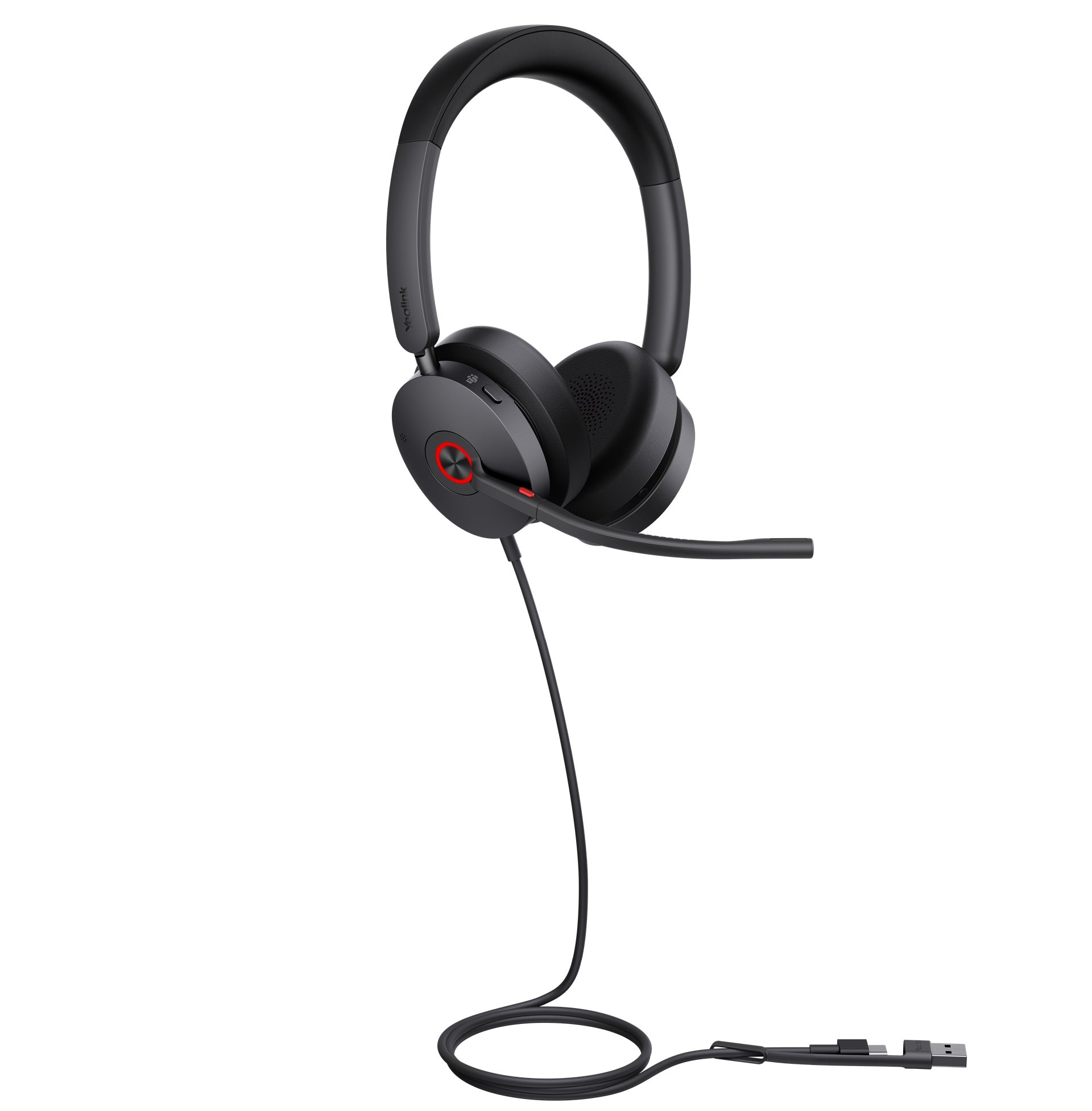 Yealink UH48 Teams USB Wired Headset Hybrid Active Noise Cancellation, Four-Microphone Noise-canc... - Image 2