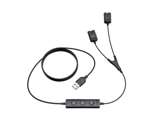 Yealink USB/QD Trainer Cable(1PCS), Y Cable - USB/QD Trainer Cable for YHS series - VOIP Headsets