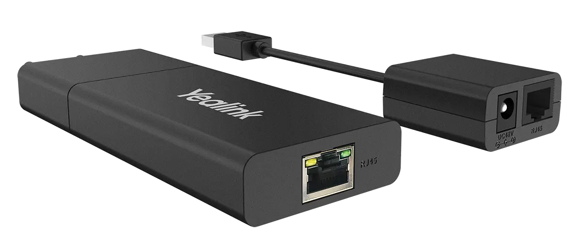 Yealink USB2CAT5E-EXT USB extender, CAT5e extension kit, 40m USB transmission, USB Type-A periphe...