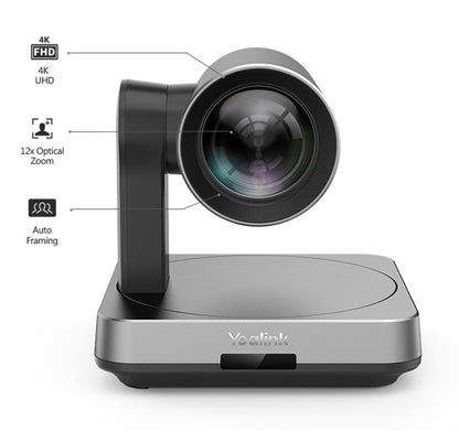 Yealink UVC84 Video Conference Camera for Medium and Large Room, True 4K Ultra HD Video, 12x opti...